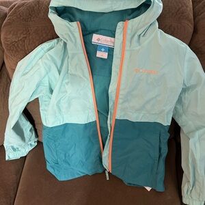 Columbia Blue Raincoat Lightweight Weather-Resistant